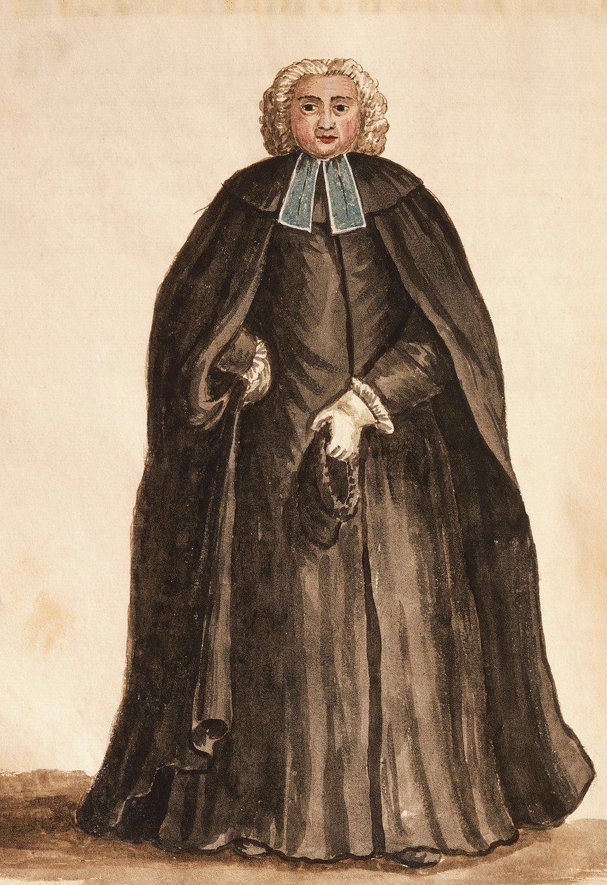 Dogekapellets mästare från Venicens kostymer av Giovanni di Grevembroch (1731-1807), Akvarell av Jan van Grevenbroeck