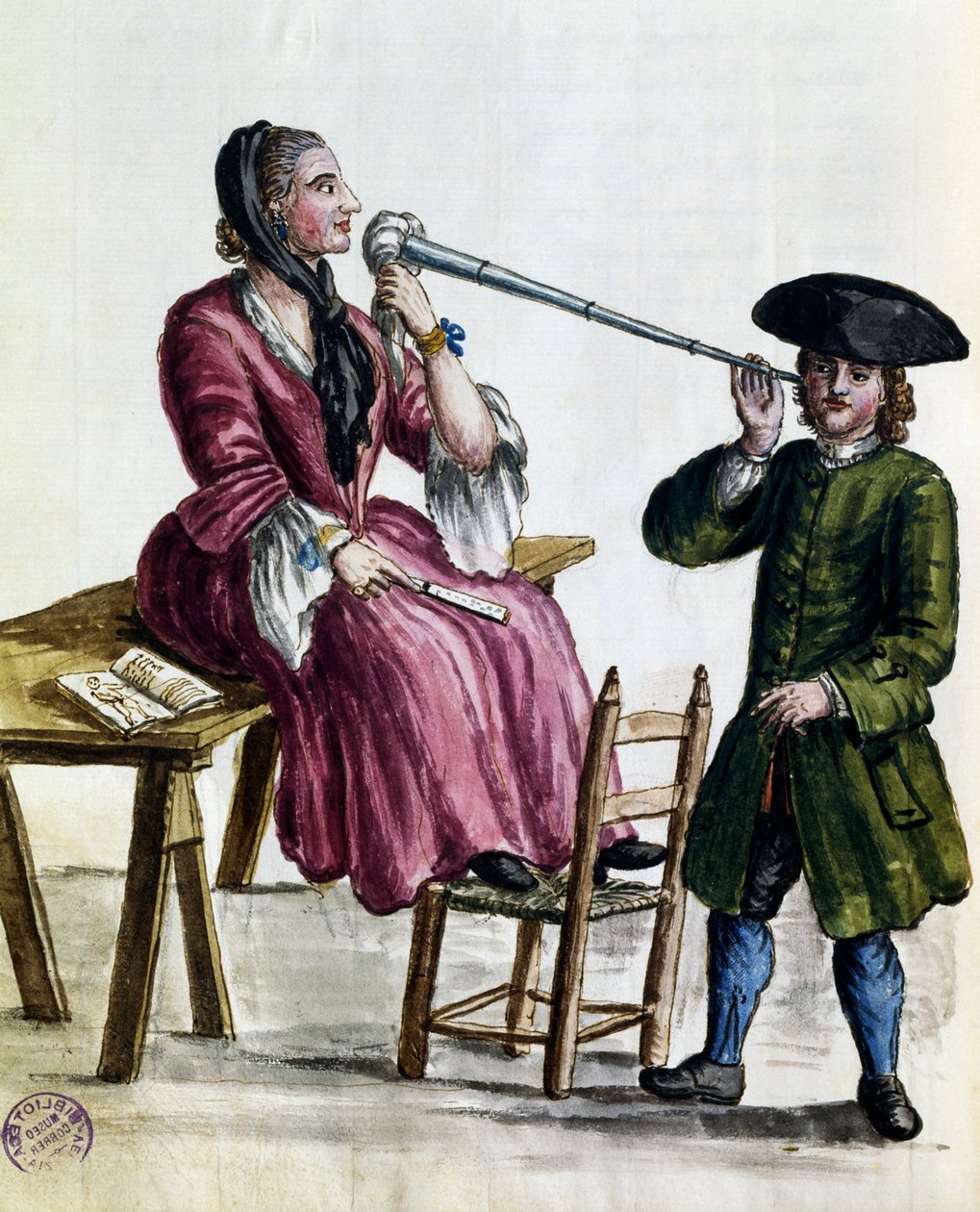 Förutsägelse om lycka, illustration från kostymer av venetianare i nästan alla åldrar, flitigt samlade och målade på 1700-talet, Giovanni di Grevembroch (1731-1807) av Jan van Grevenbroeck