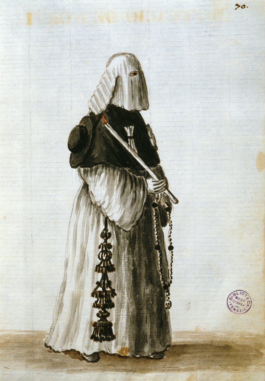 Kläder från Dödens Brödraskap (penna & bläck och wc på papper) av Jan van Grevenbroeck