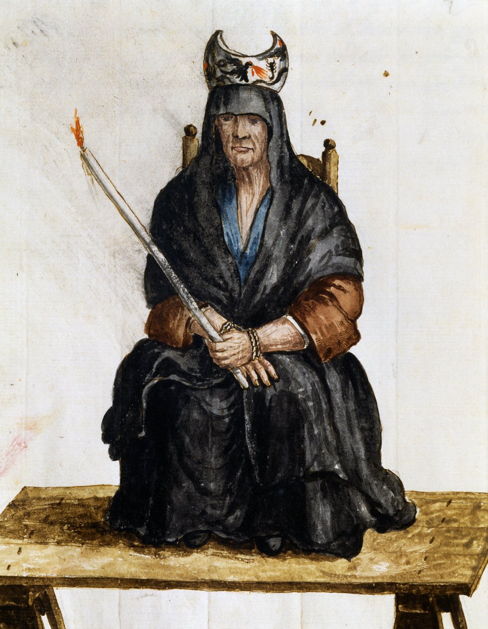 Sorceress, illustration från kostymer av venetianare i nästan alla åldrar, flitigt samlad och målad på 1700-talet, Giovanni di Grevembroch (1731-1807) av Jan van Grevenbroeck