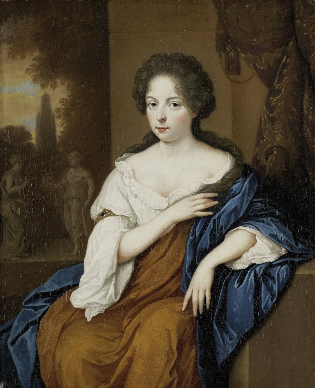 Porträtt av en kvinna av Jan van Haensbergen (attributed to)