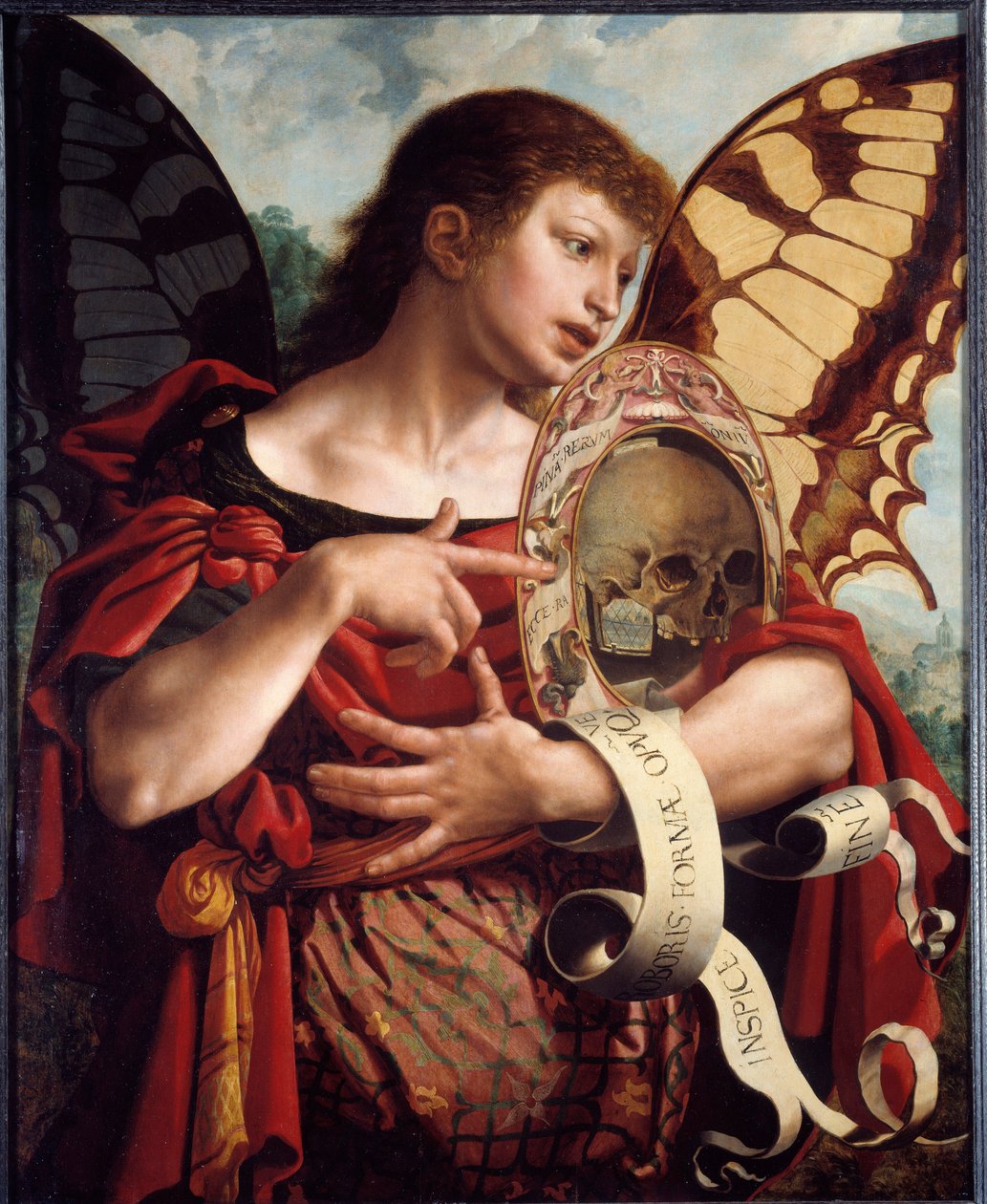 Vanite. Målning av Jan Sanders Van Hemessen (1500-1560) av Jan van Hemessen