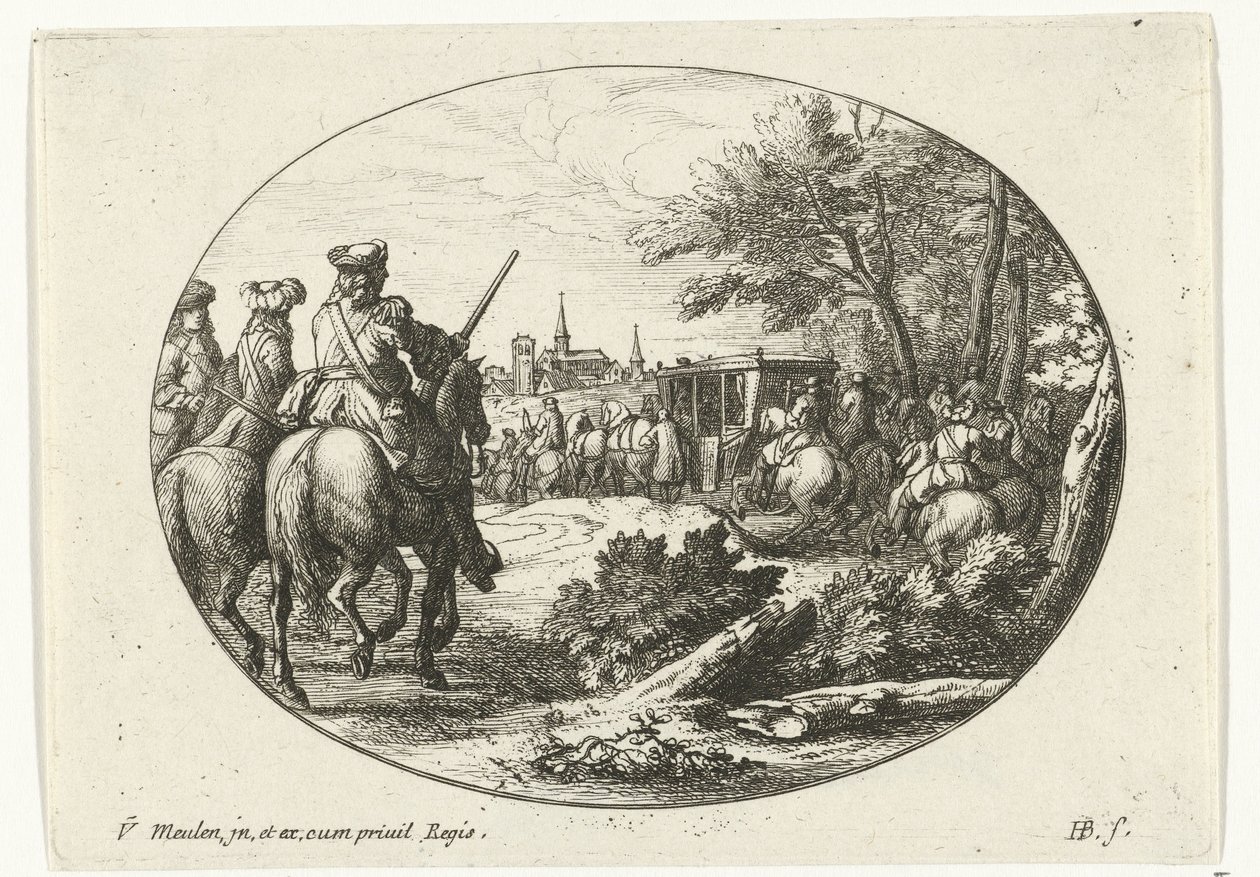 Belägring av en stad Militära scener från livet av Ludvig XIV, kung av Frankrike (serietitel) av Jan van Huchtenburg