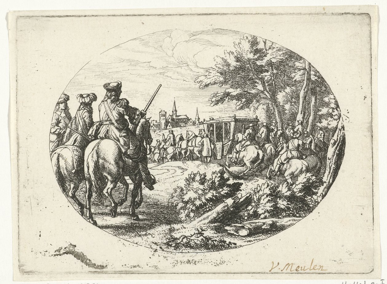 Belägring av en stad Militära scener från livet av Ludvig XIV, kung av Frankrike (serietitel) av Jan van Huchtenburg