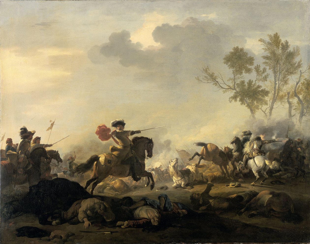 Kavalleriet attack av Jan van Huchtenburg