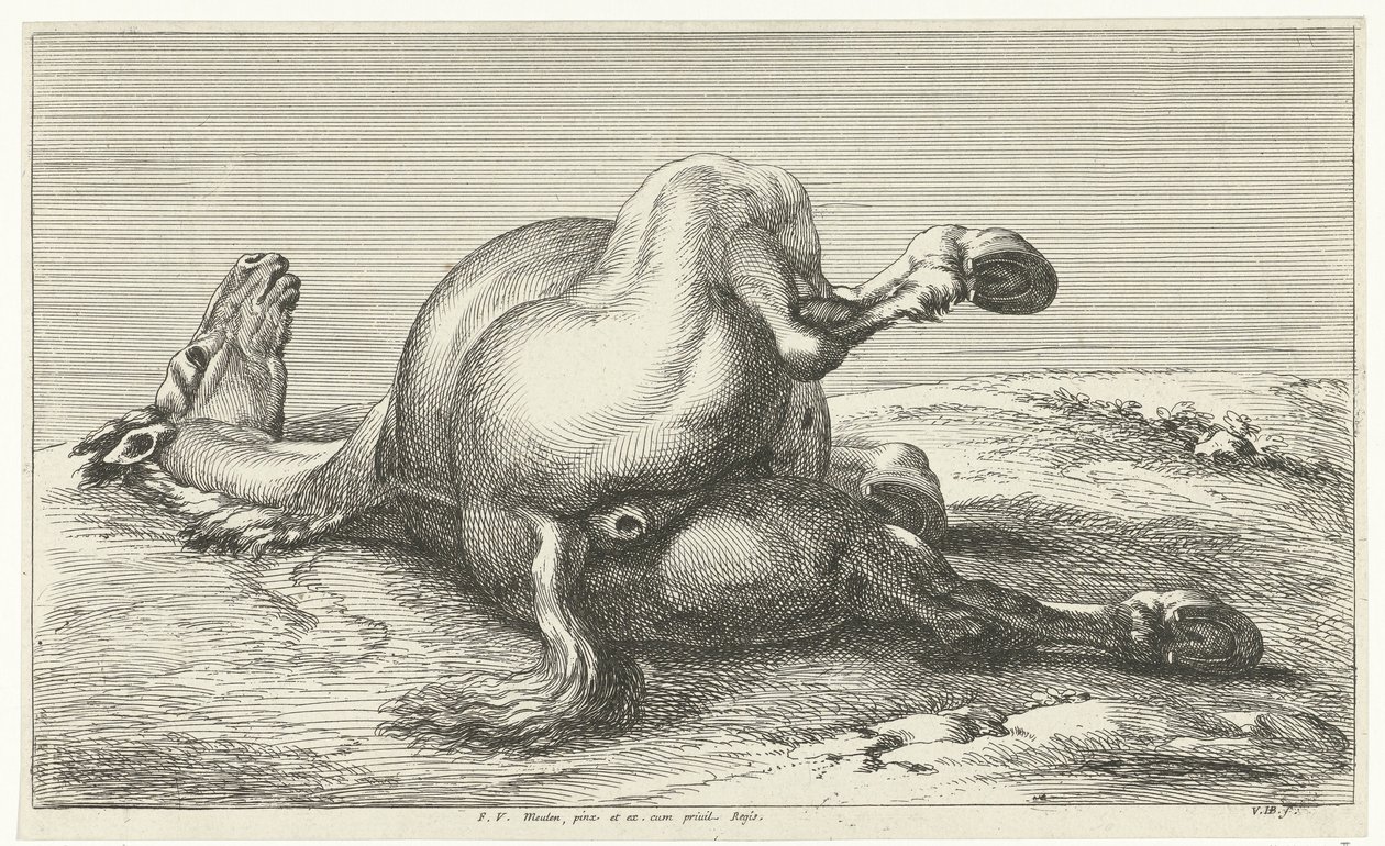 fallen häst Dead Horses (serietitel) av Jan van Huchtenburg