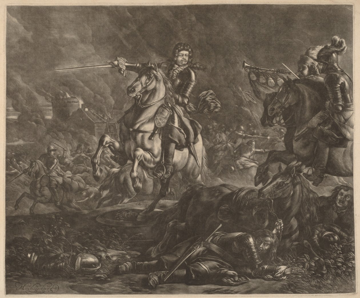 En general till häst (Charles of Lorraine) av Jan van Huchtenburgh