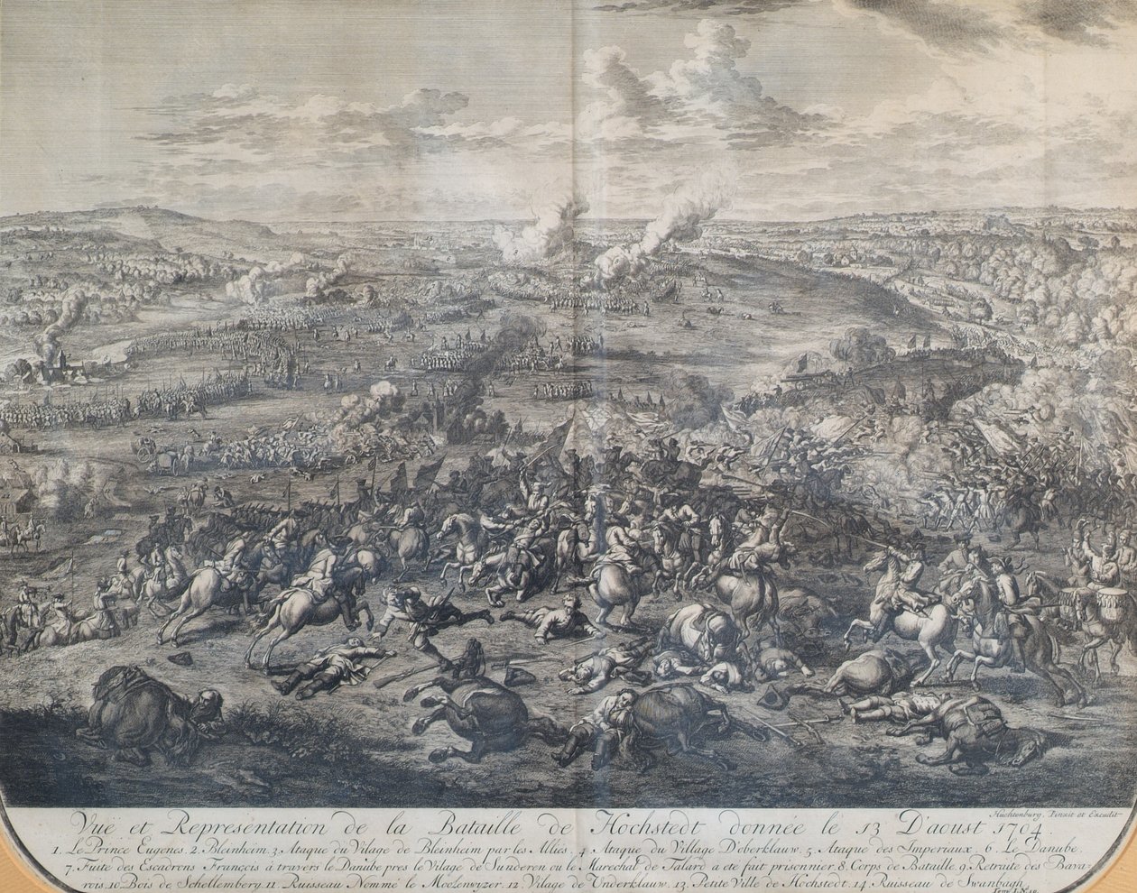 Slaget vid Höchstädt den 13 augusti 1704 av Jan van Huchtenburgh