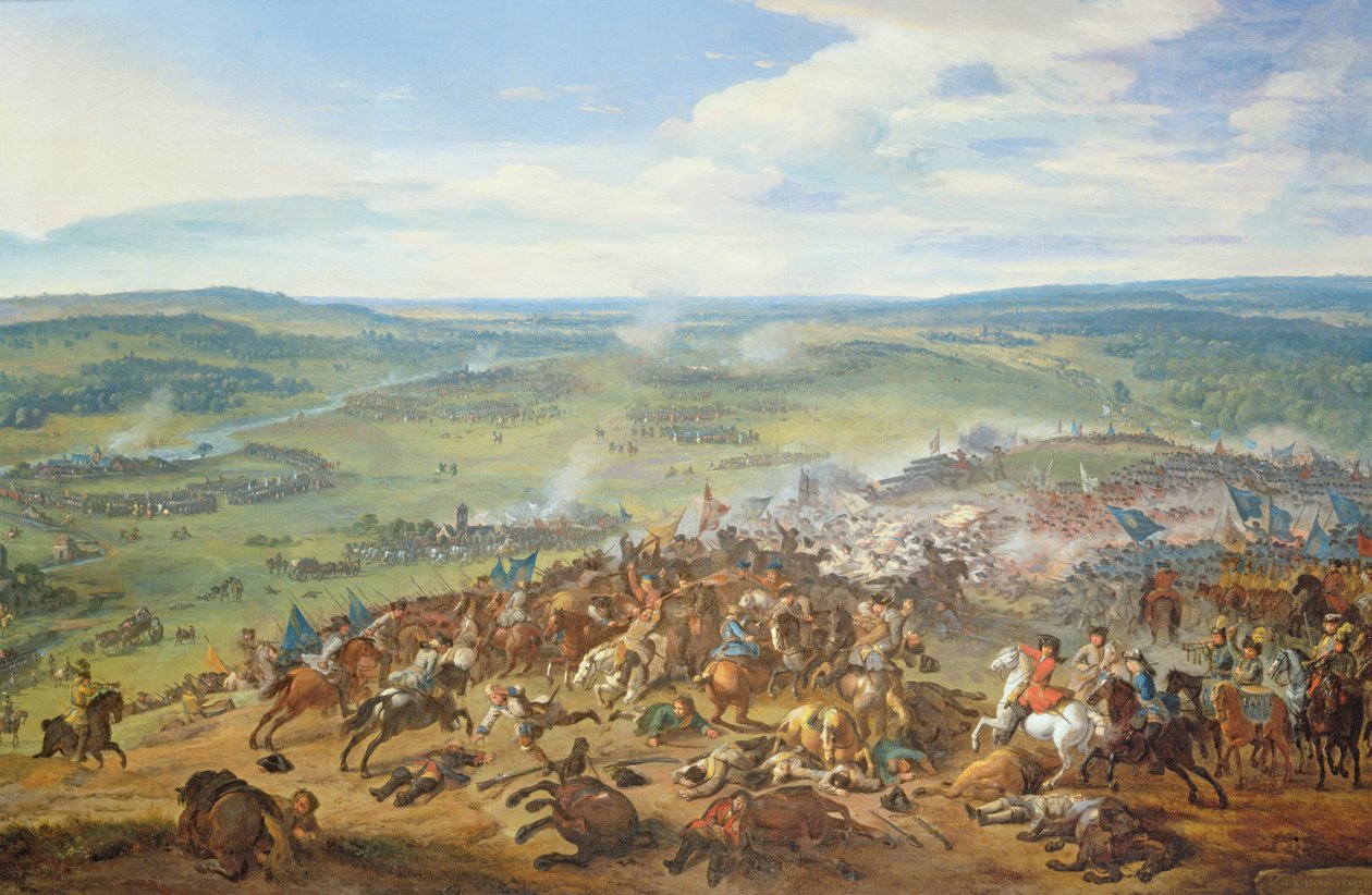 Slaget vid Blenheim, nära Hochstadt (Bayern), 1704 av Jan van Huchtenburgh