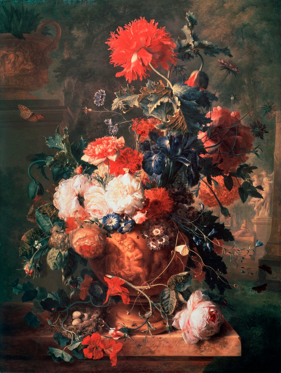 Blommor, 1722. av Jan van Huysum