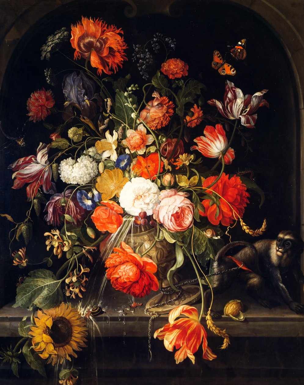 Blommor, av Jan van Huysum (1682-1749) av Jan van Huysum