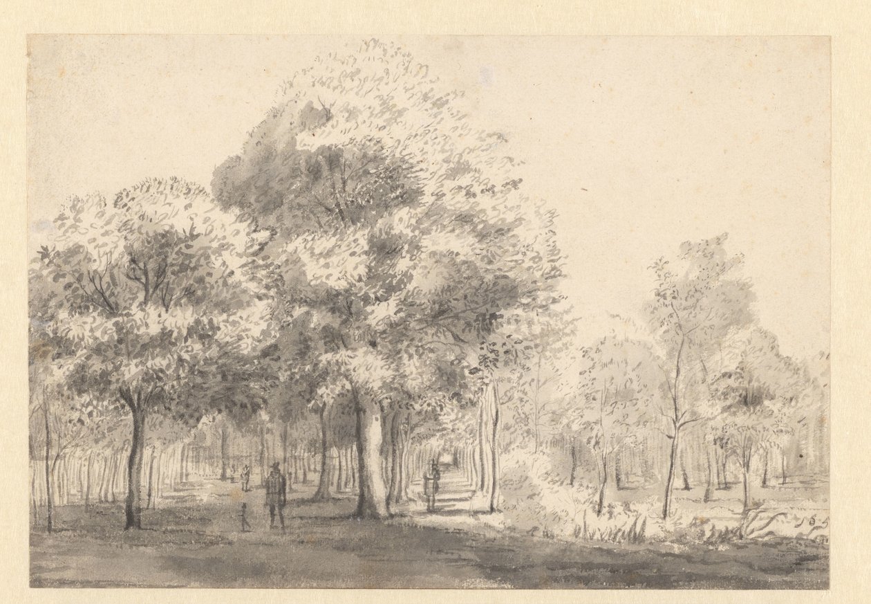 Utsikt över Haarlemmerhout, Haarlem av Jan van Kessel (attributed to)