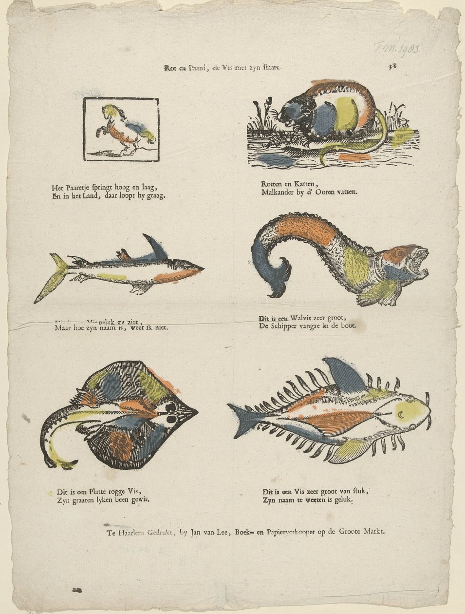 Rutten häst, fisken med sin svans (titel på objektet) av Jan van Lee