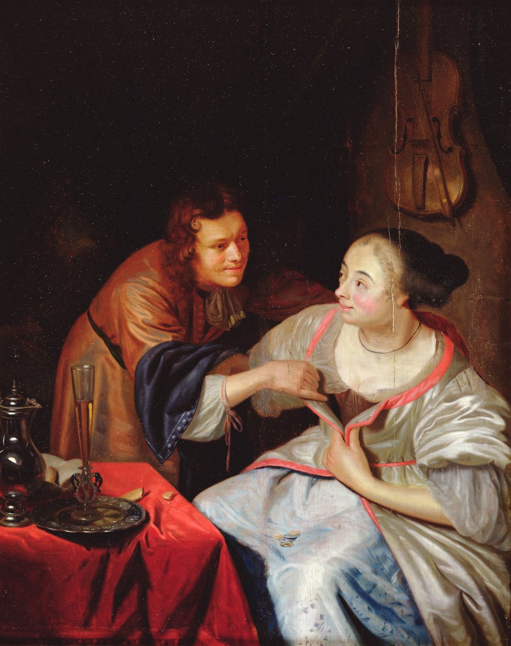 Galant scen av Jan van Mieris