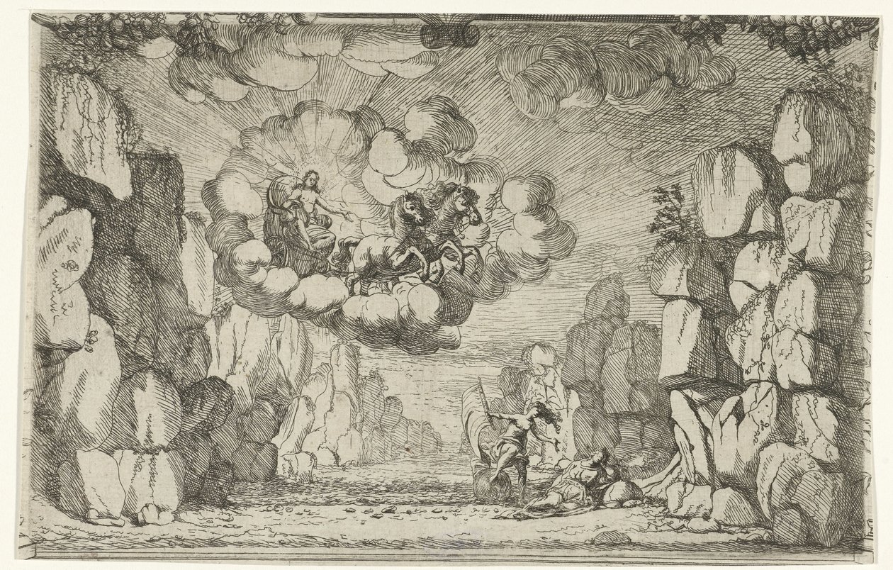 Apollons utseende Designa för scenlandskap (serietitel) av Jan van Ossenbeeck