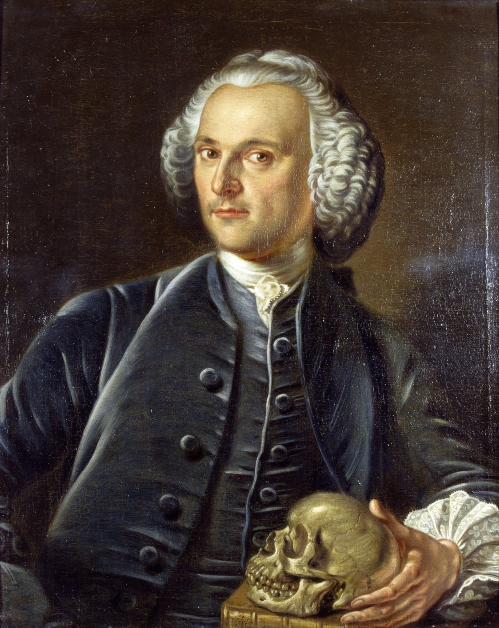 Porträtt av Dr William Barrett av Jan van Rymsdyk