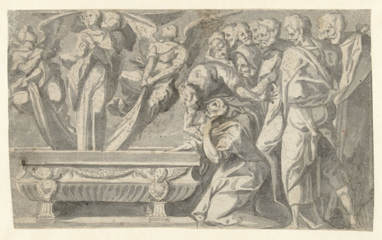 Marias antagande av Jan van Scorel (circle of)