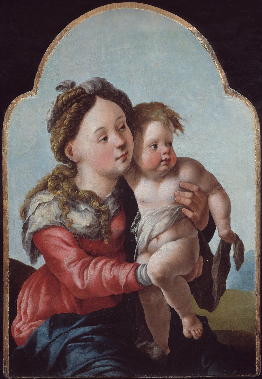 Madonna och barn, 1527-1530 av Jan van Scorel