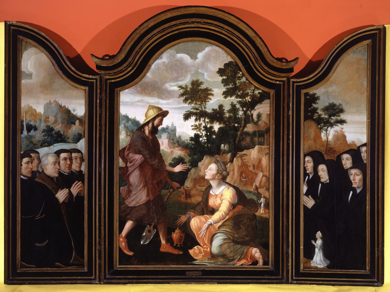 Noli Me Tangere, Donatorer i vingarna, 1548-1554. av Jan van Scorel