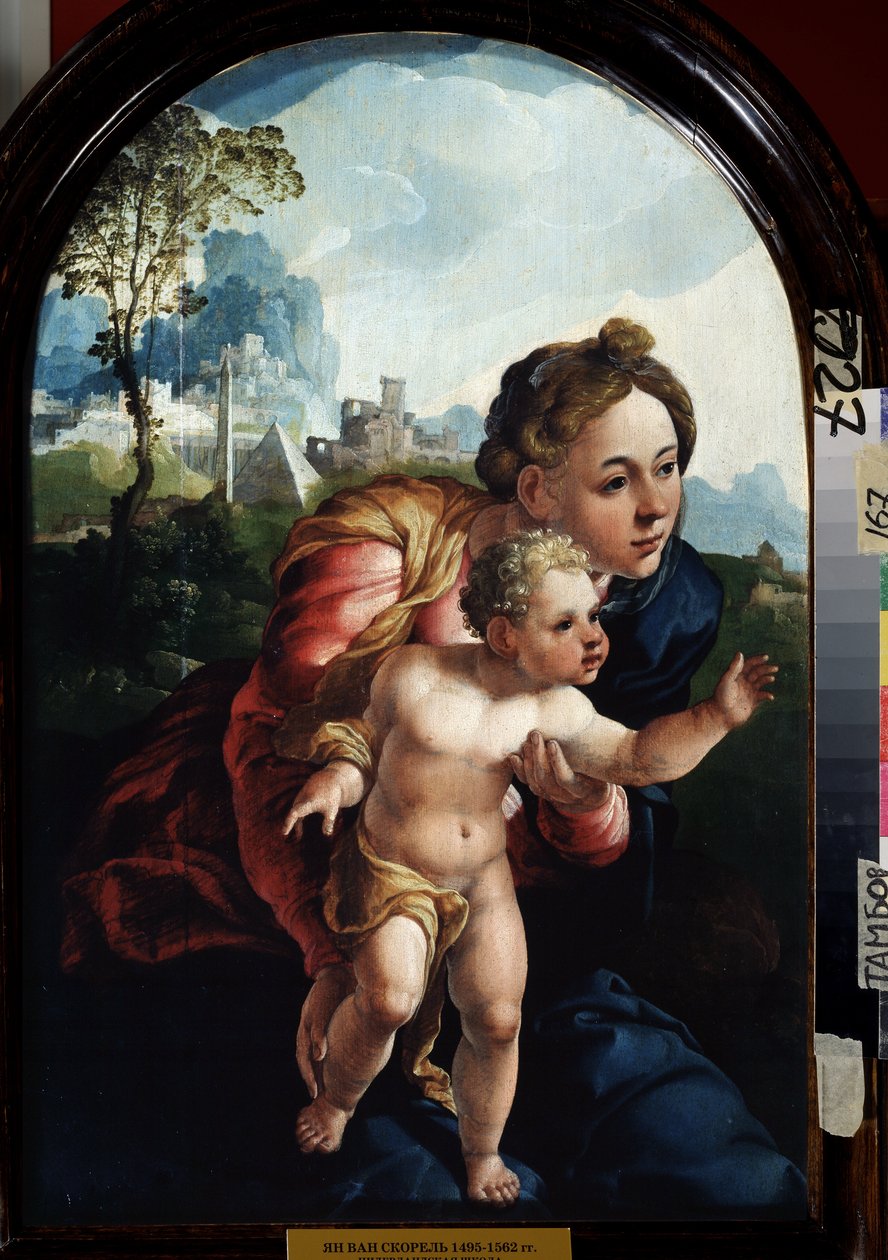 Jungfru och barn, 1530 av Jan van Scorel