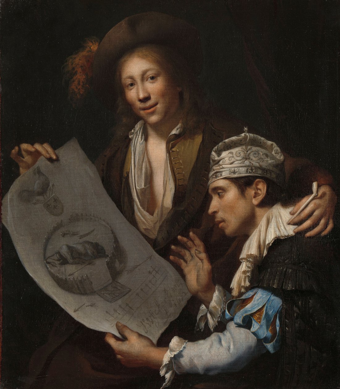 Allegori om den franska invasionen 1672 av Jan van Wyckersloot