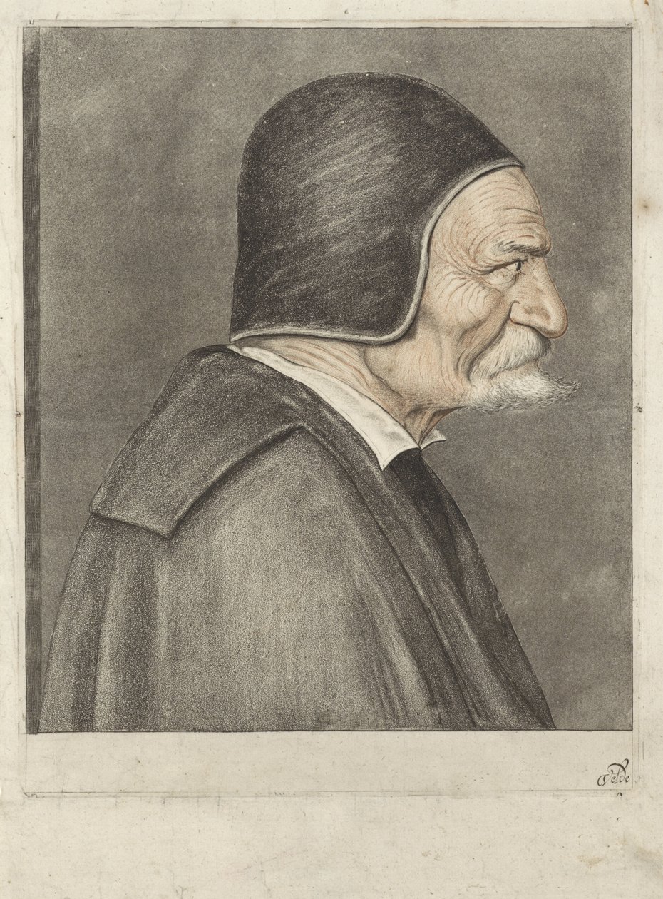 Byst av en gammal man, till höger av Jan van de Velde (IV)