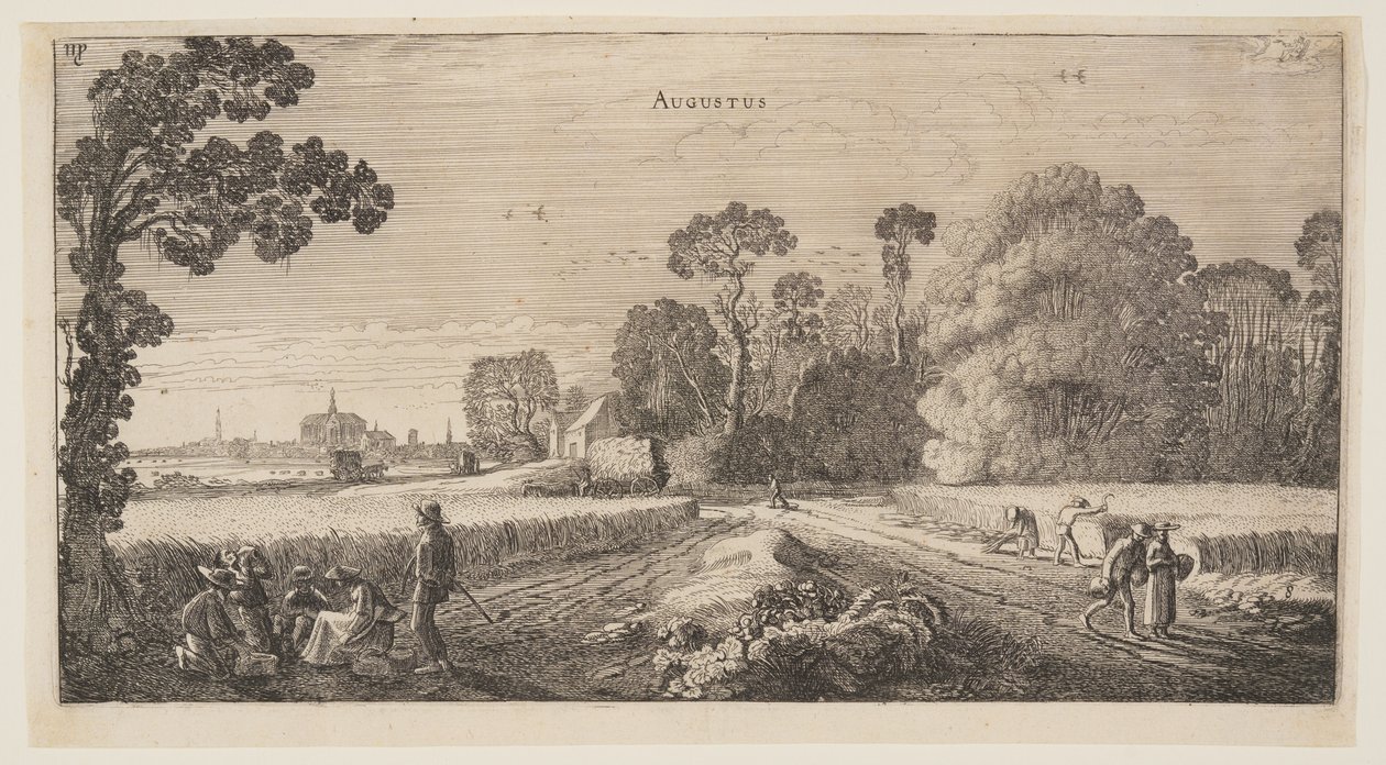 Augusti, från Årets tolv månader av Jan van de Velde II