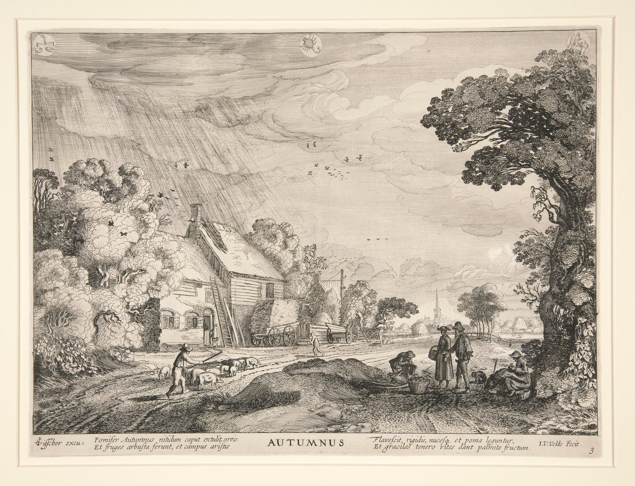 Höst, från en serie av de fyra årstiderna av Jan van de Velde II