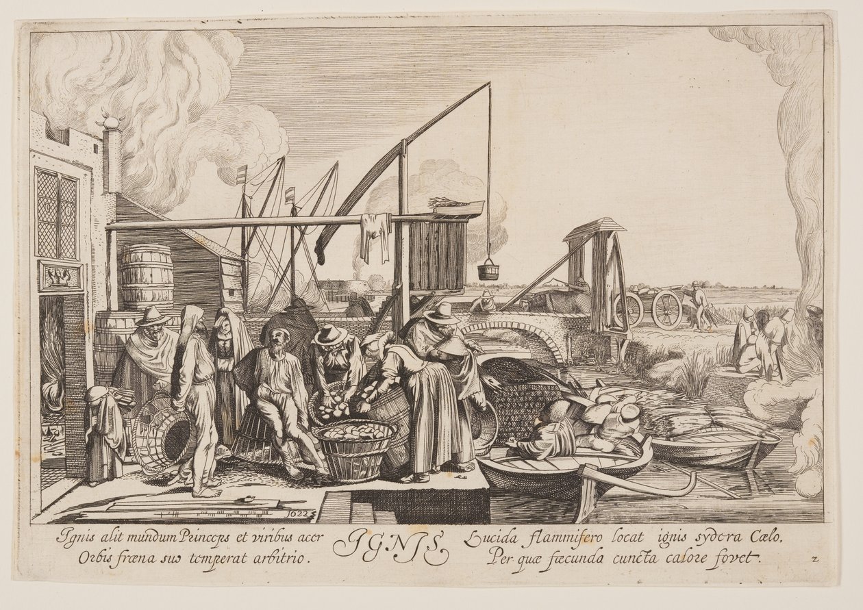 Eld, från De fyra elementen av Jan van de Velde II