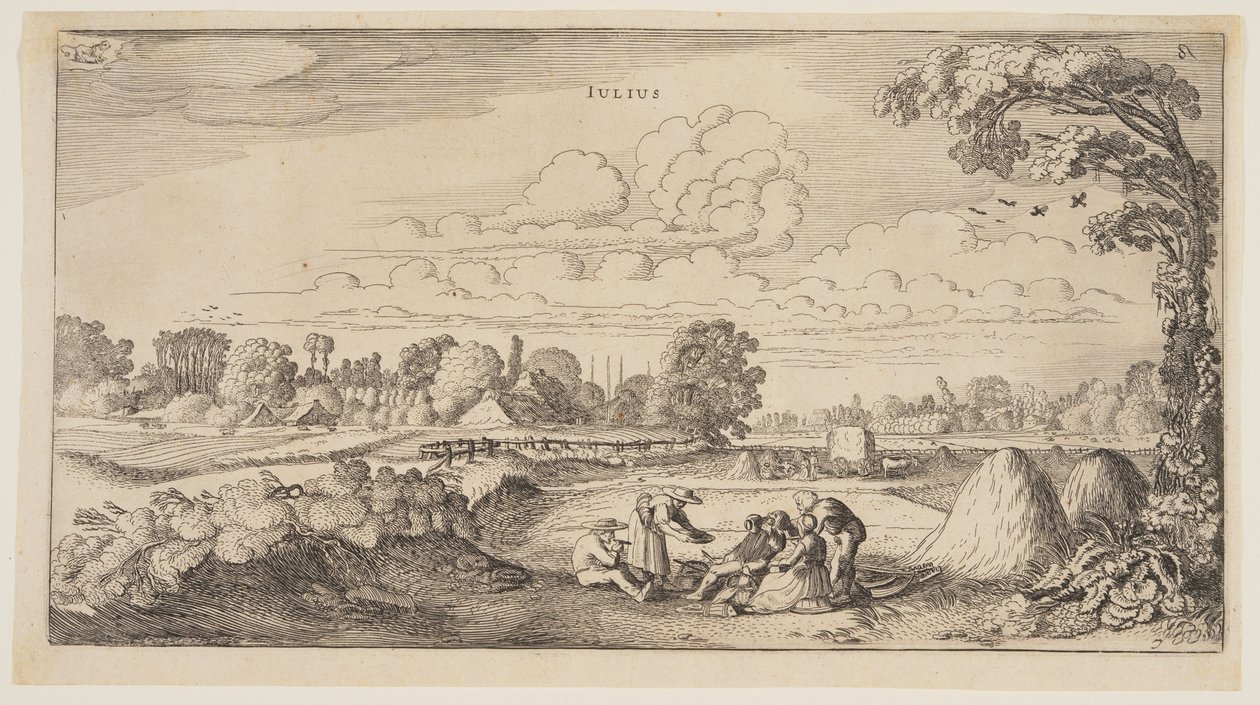 Juli, från Årets tolv månader av Jan van de Velde II
