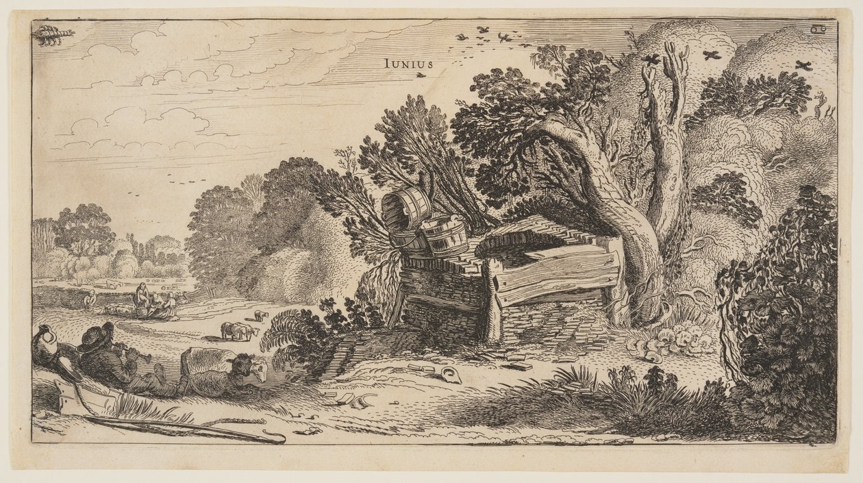 Juni, från Årets tolv månader av Jan van de Velde II