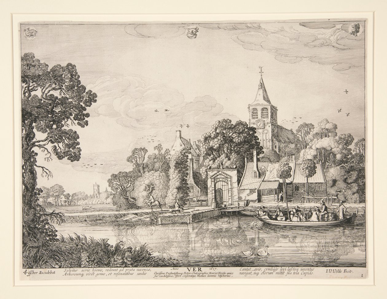 Vår, från en serie av de fyra årstiderna av Jan van de Velde II
