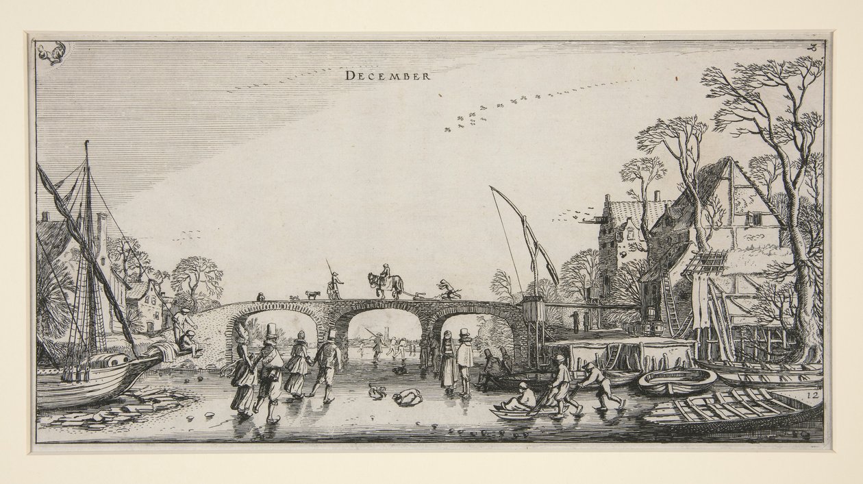 Månaderna, uppsättning av tolv av Jan van de Velde II