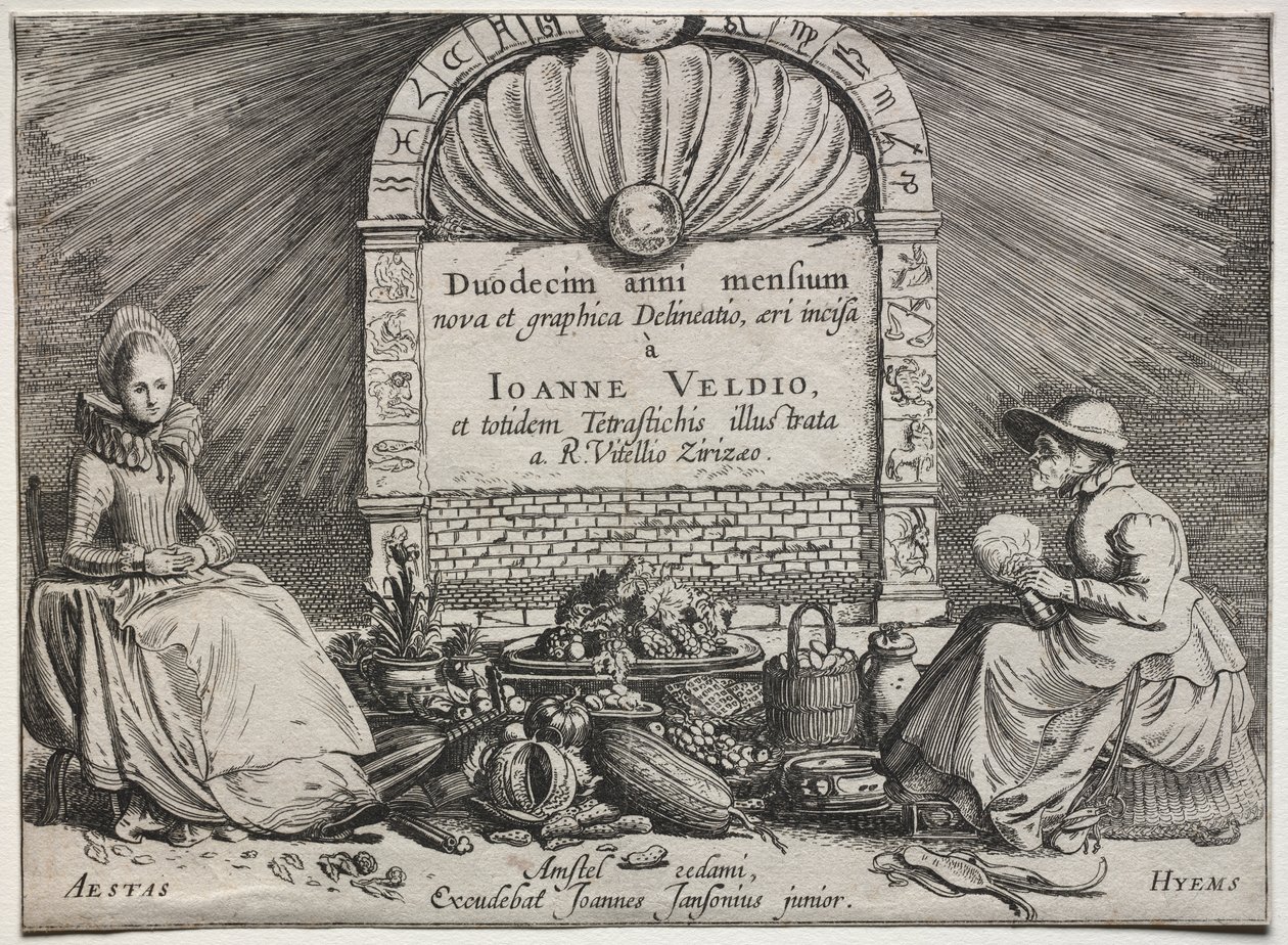 De tolv månaderna: Titelsida av Jan van de Velde II
