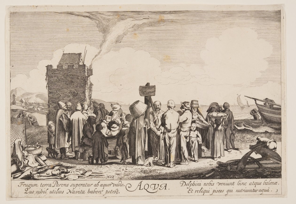 Vatten, från De fyra elementen av Jan van de Velde II