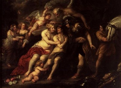 Herkules mellan last och dygd av Jan van den Hoecke