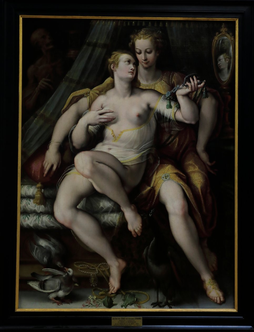 Fåfänga, måttfullhet och död av Jan van der (1523 1605) Straet