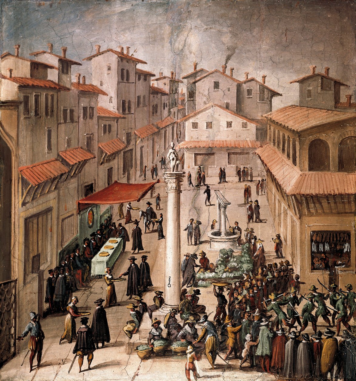 Piazza del Mercato Vecchio, Florens av Jan van der Straet