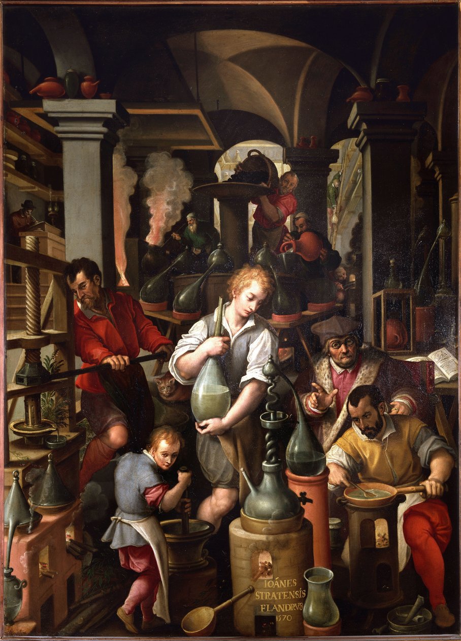Alkemistens verkstad av Jan van der Straet