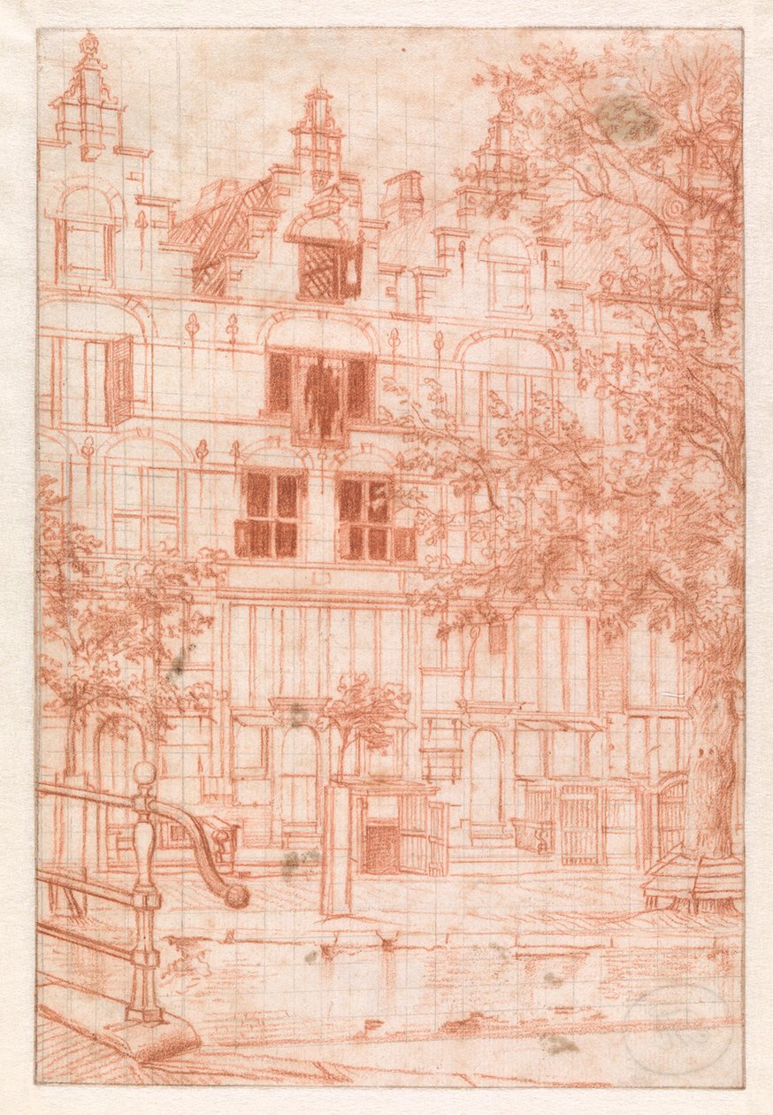 Efter en brand på Herengracht år 1683 av Jan van der Heyden
