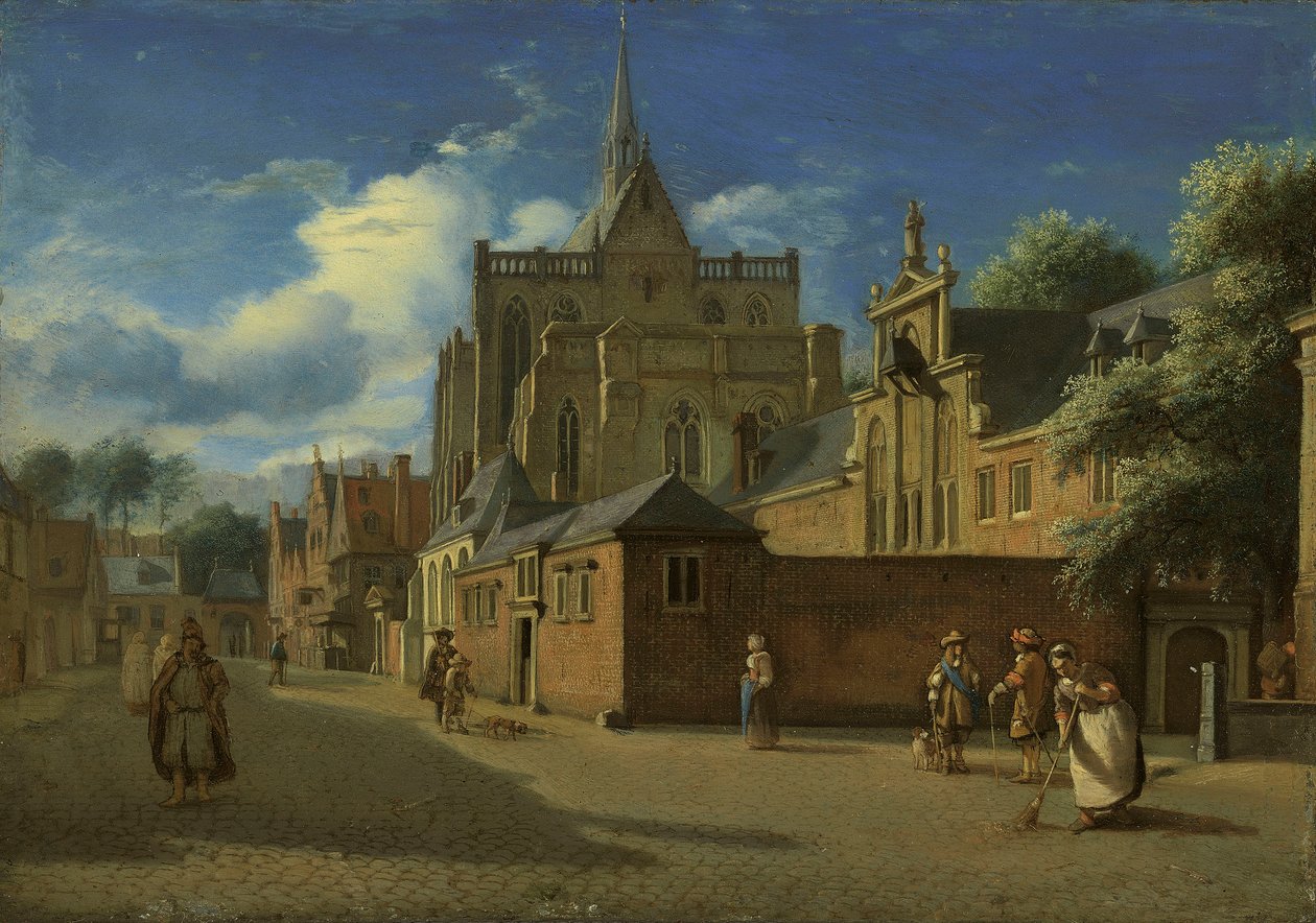 Dom och Domhof, Köln av Jan van der Heyden