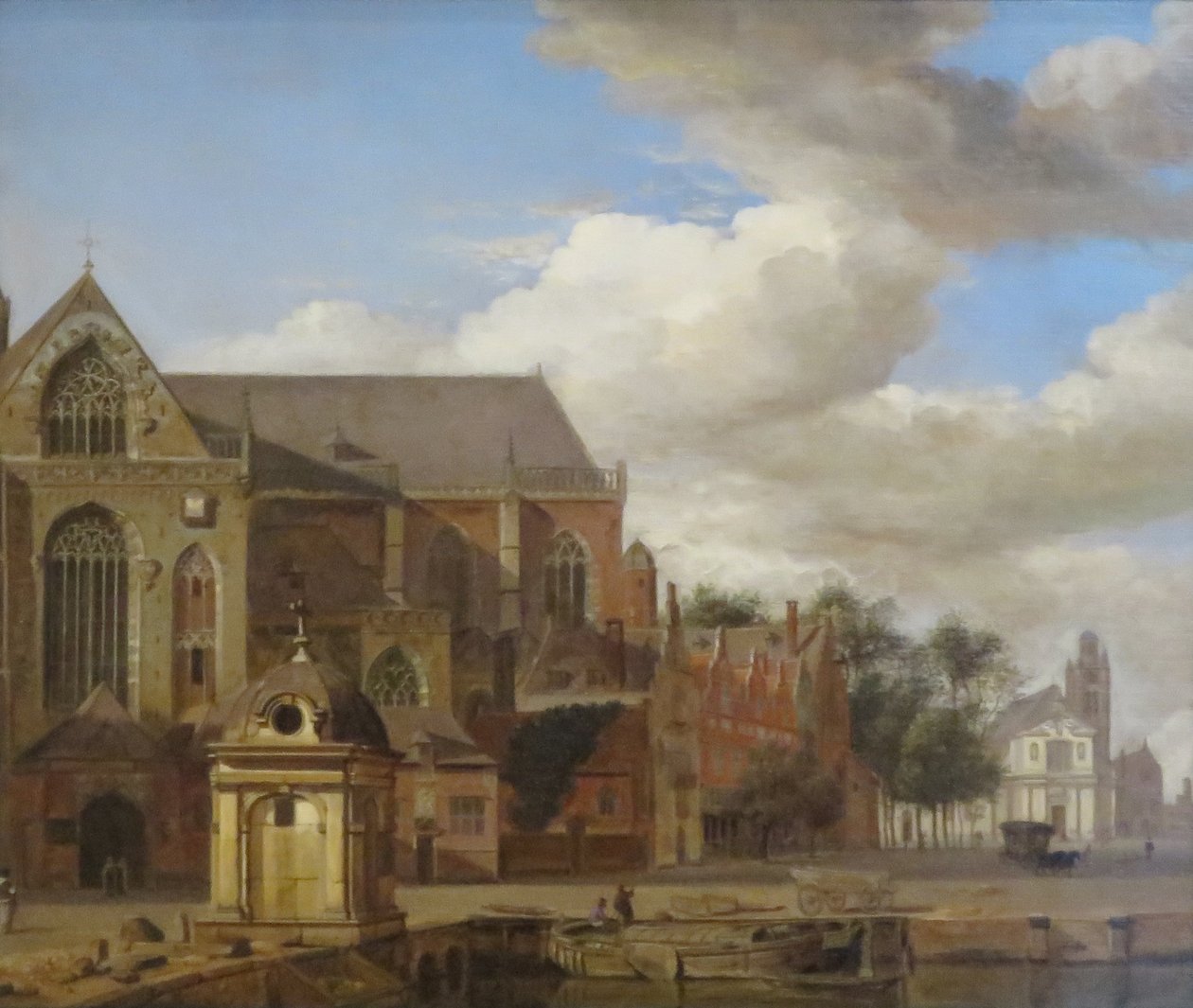 Stadslandskap av Jan van der Heyden