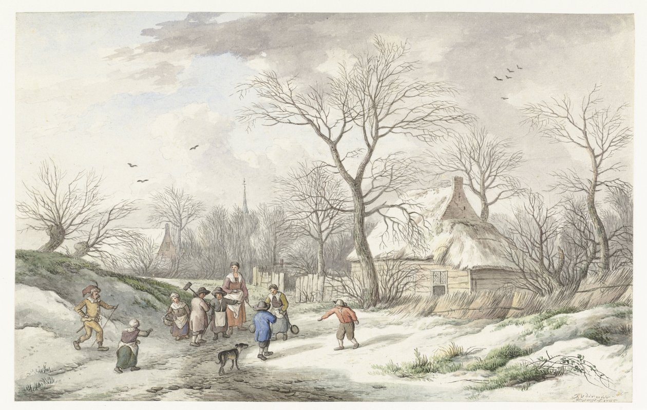 Vinter: Montering till Fastelavnen av Jan van der Meer (II)