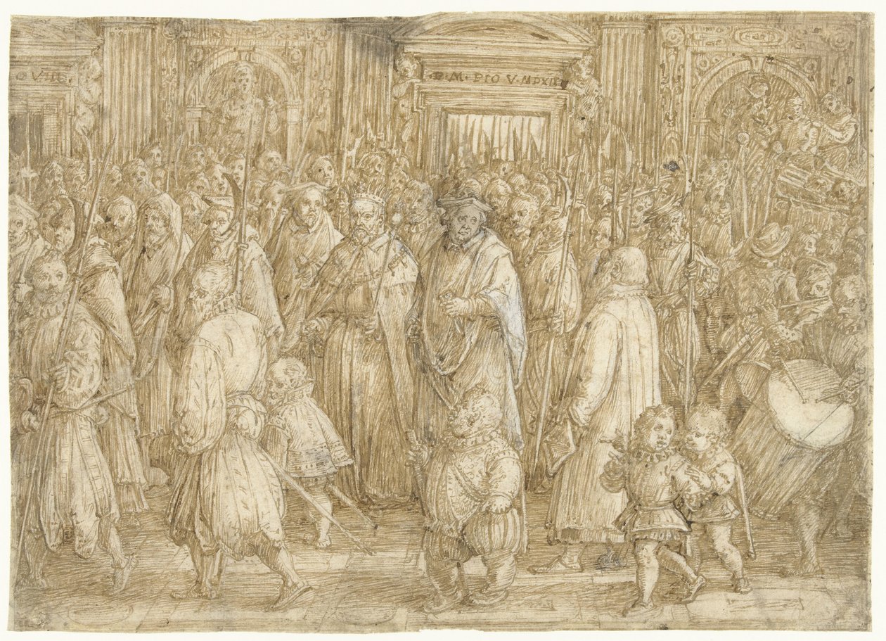 Storhertig Cosimo I av Toscanas återkomst till sitt palats av Jan van der Straet