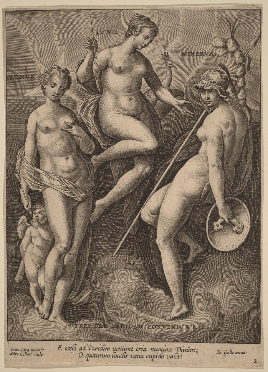 Venus, Juno och Minerva av Jan van der Straet