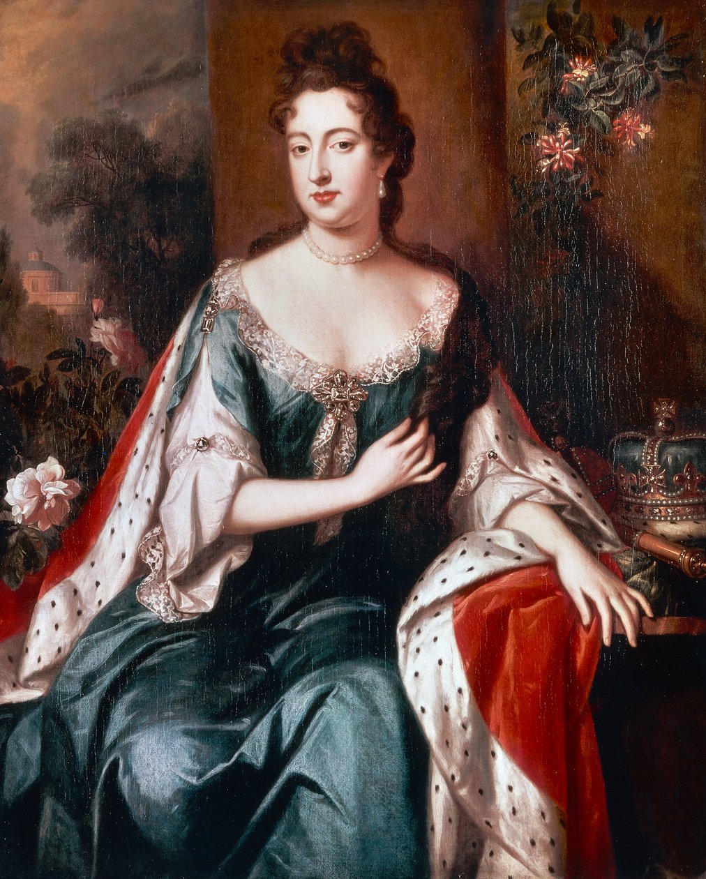 Queen Mary II, ca 1692-94 (olja på duk) av Jan van der Vaardt