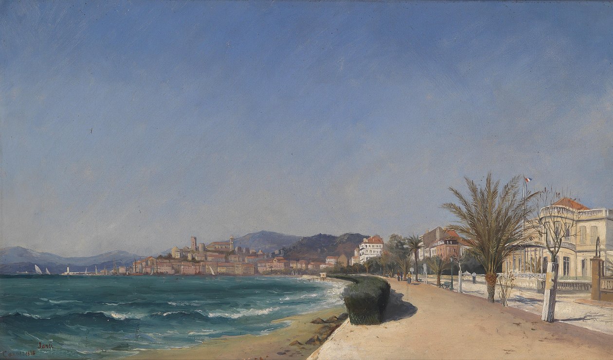 Blick auf die Promenade in Cannes av Janci