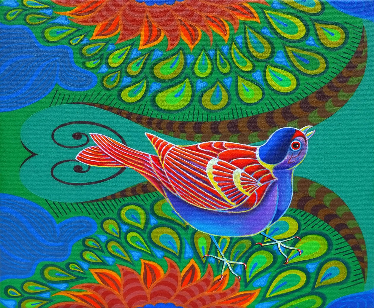 Trädsparv, 2012, av Jane Tattersfield