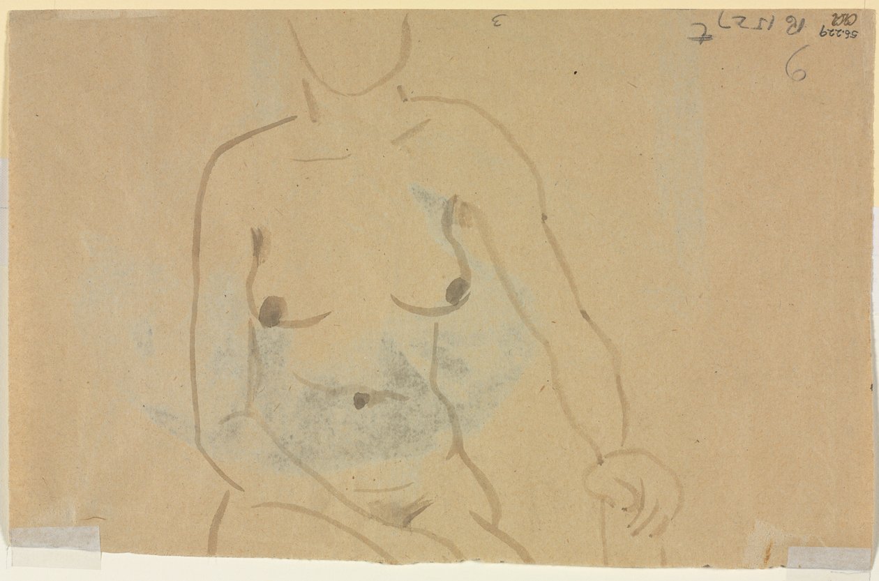 Torso of a naken Woman (verso) av Jane Poupelet