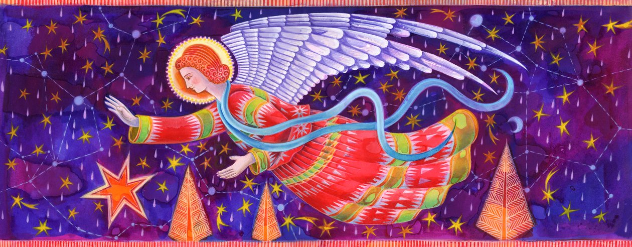 Angel, 1995, (bläck och gouache) av Jane Tattersfield